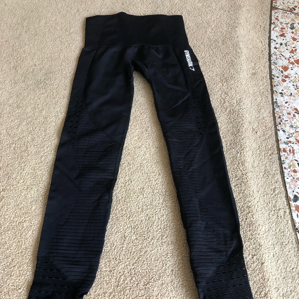 Gymshark Energy Seamless, black, full length, XS, practically new
